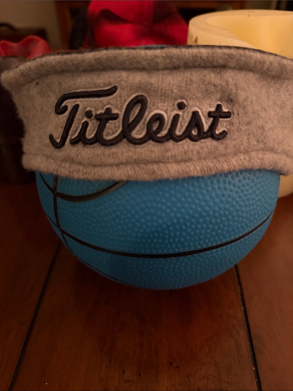 Titleist Grey Headband with Blue Logo Accent